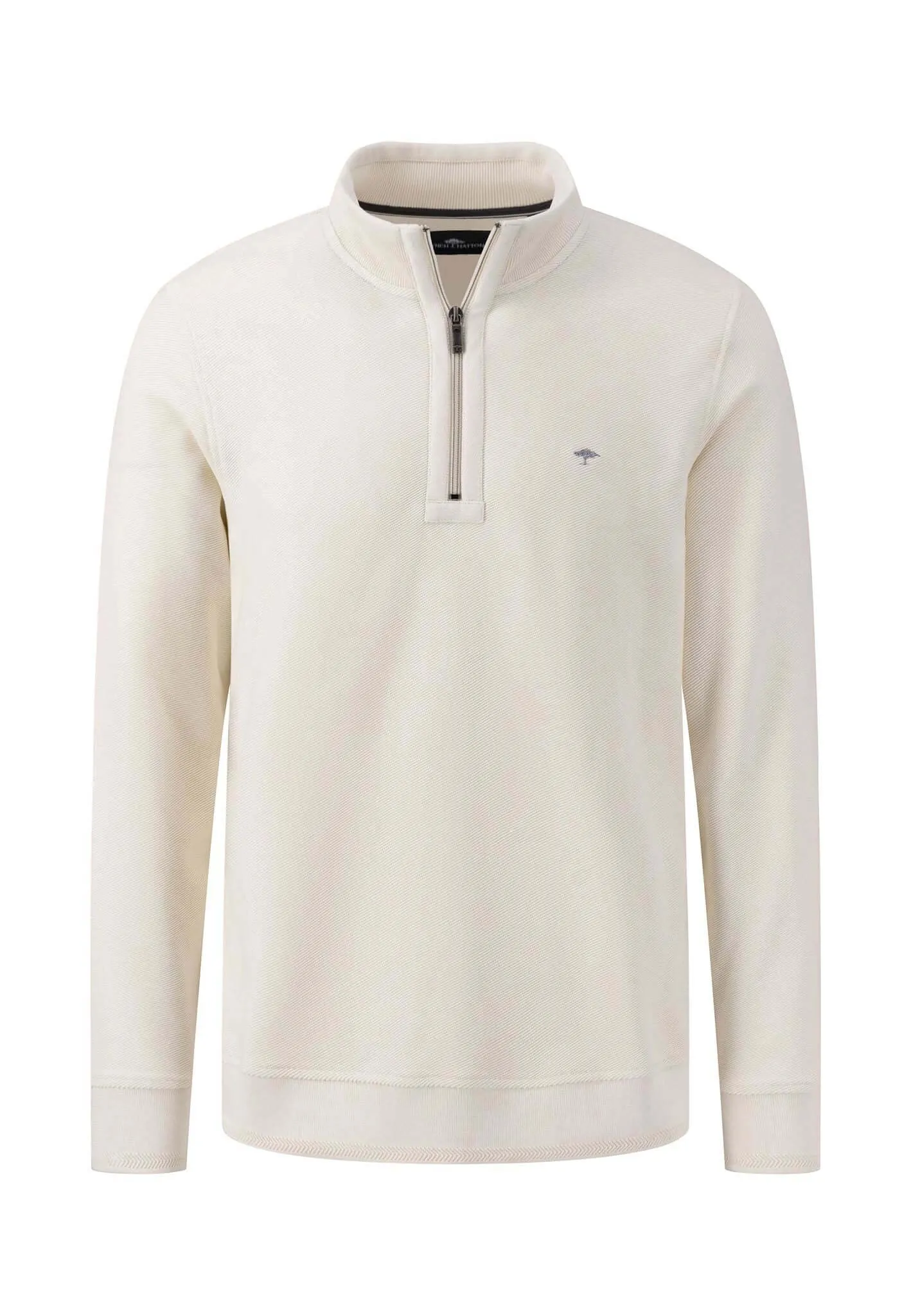 1/4 Zip Twill Sweatshirt