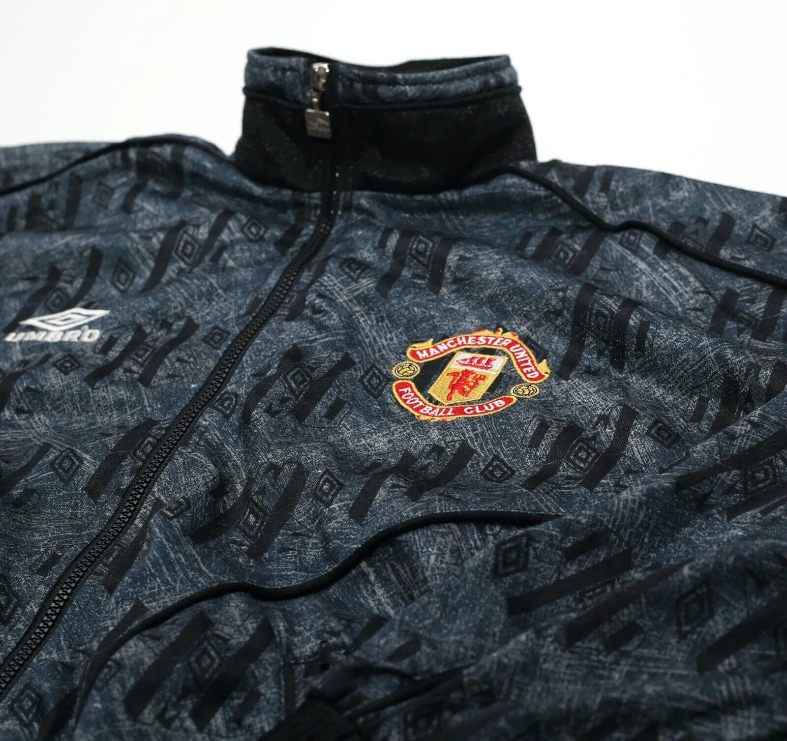 1992/93 MANCHESTER UNITED Vintage Umbro Track Top Jacket (S/M)