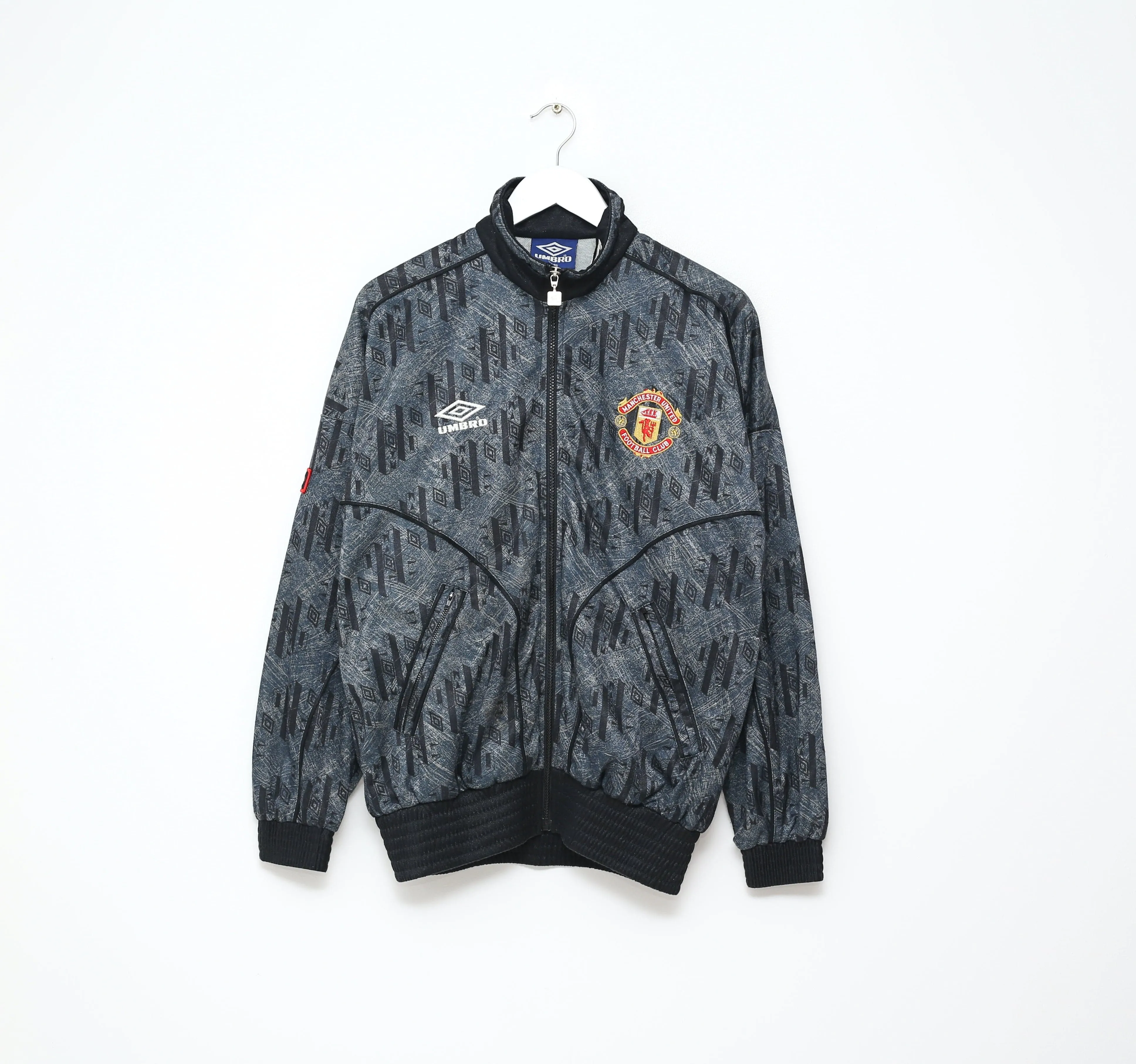 1992/93 MANCHESTER UNITED Vintage Umbro Track Top Jacket (S/M)