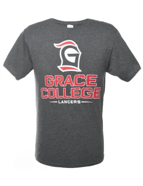 2000s Grace College Printed T-shirt - M