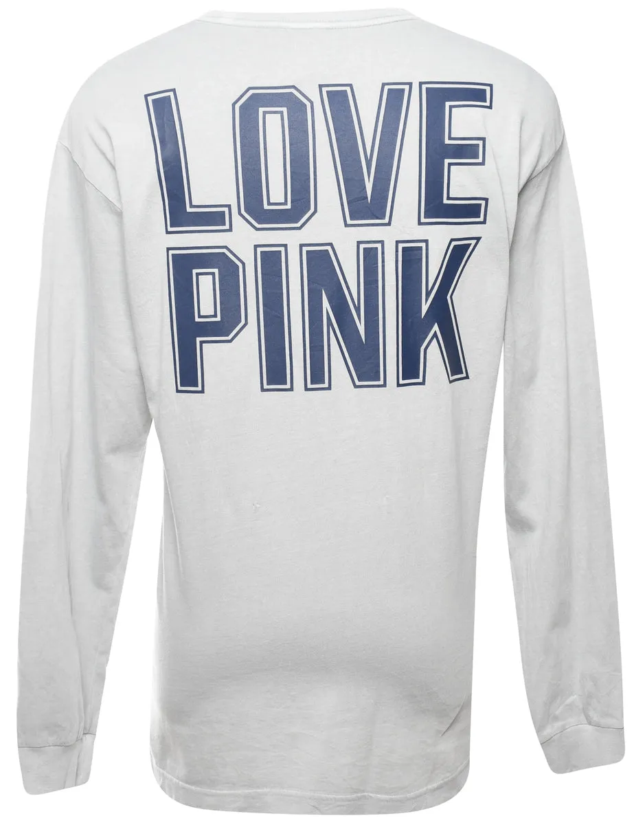 2000s Love Pink Printed T-shirt - M