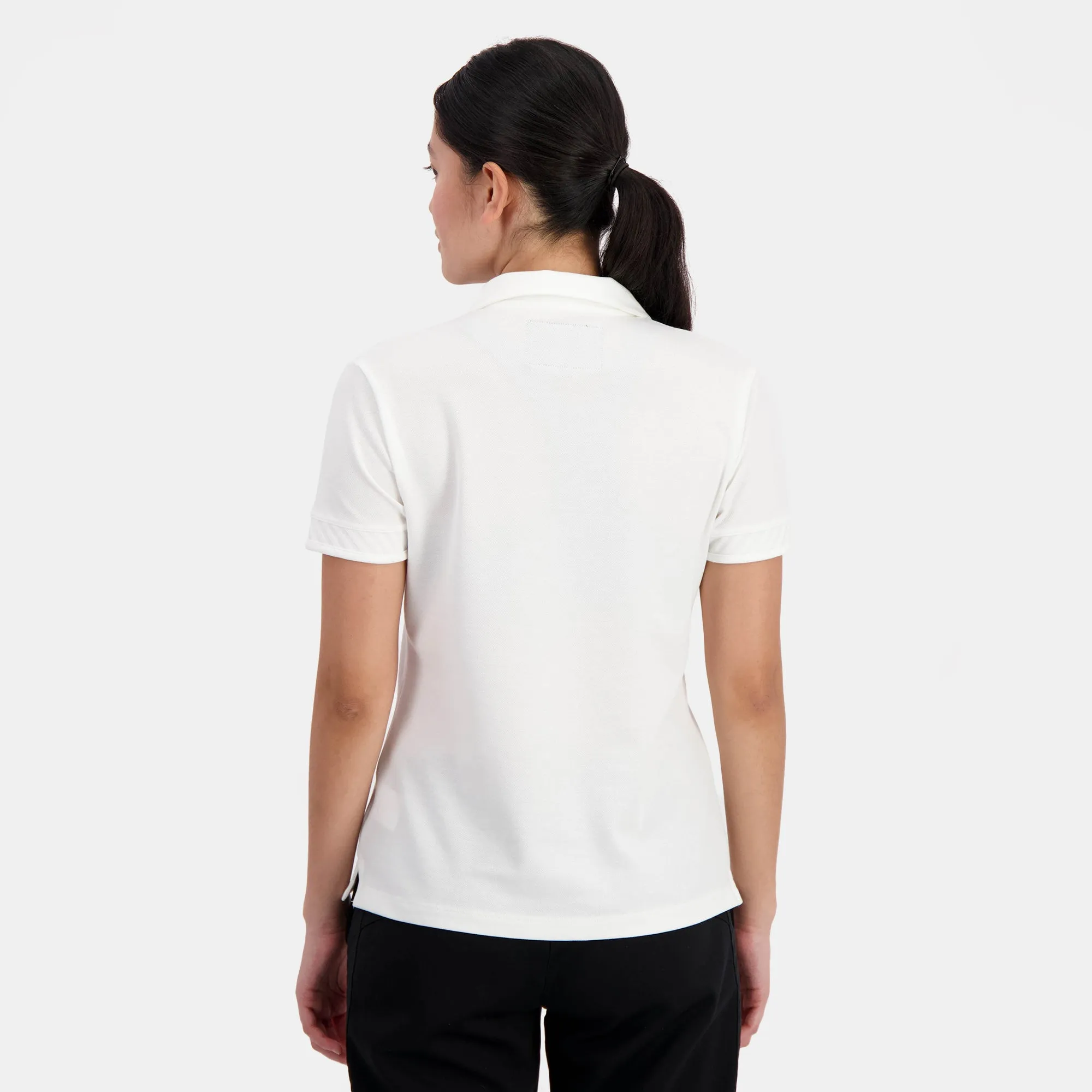 2410885-COQ D'OR Polo SS N°1 W marshmallow | Polo Femme en interlock 240g coton