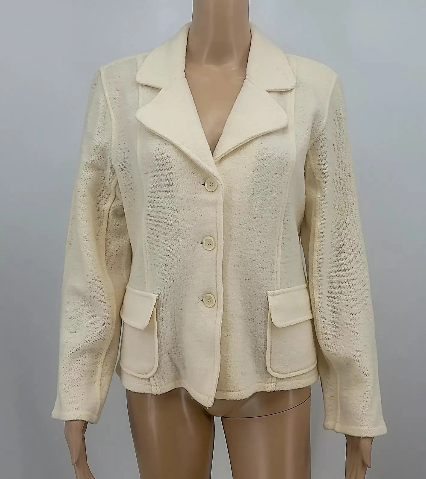 80s Retro Koret Wool Blazer, Size Petite Medium