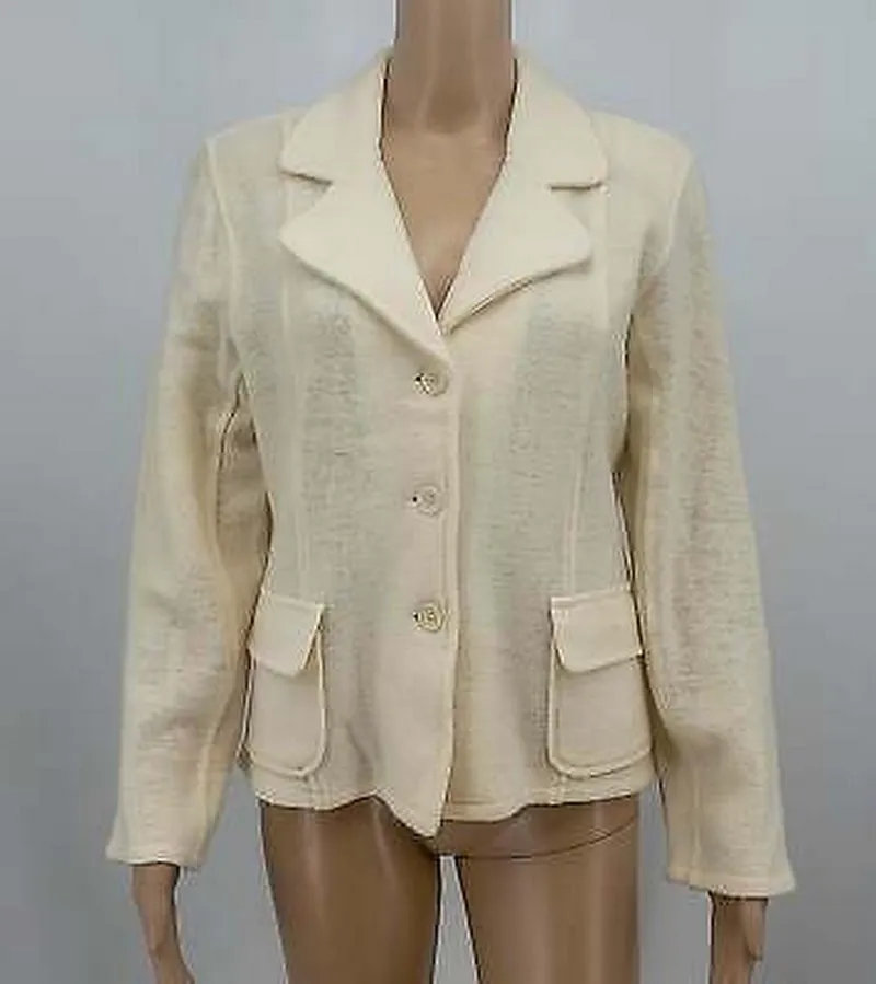 80s Retro Koret Wool Blazer, Size Petite Medium