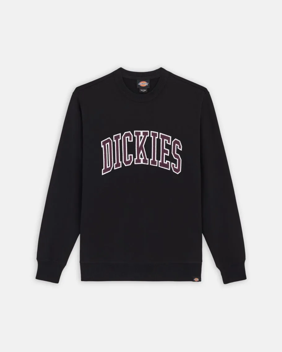 Aitkin Sweatshirt in Black & Plum