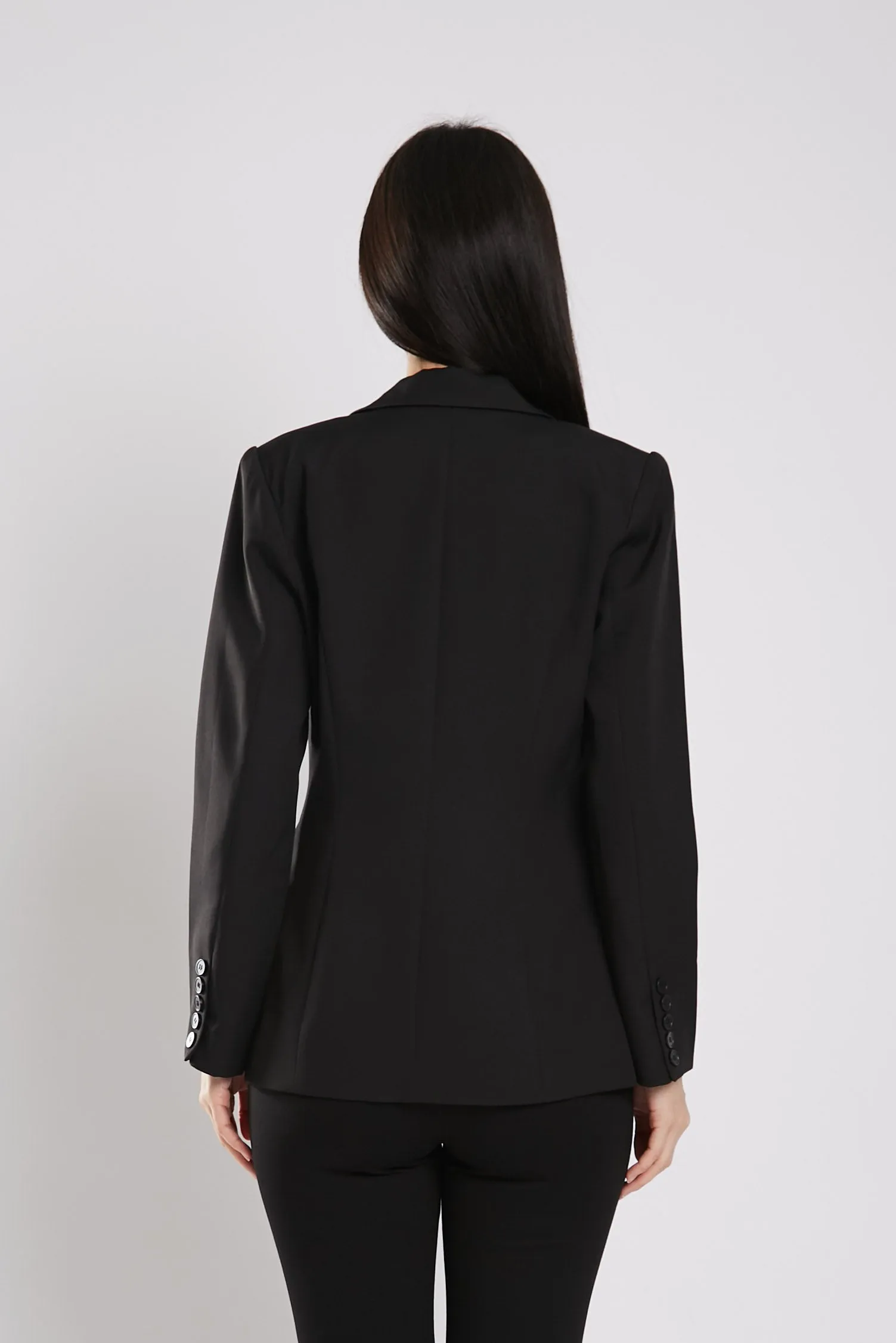 Albertha Ultra Stretchable Blazer in Black