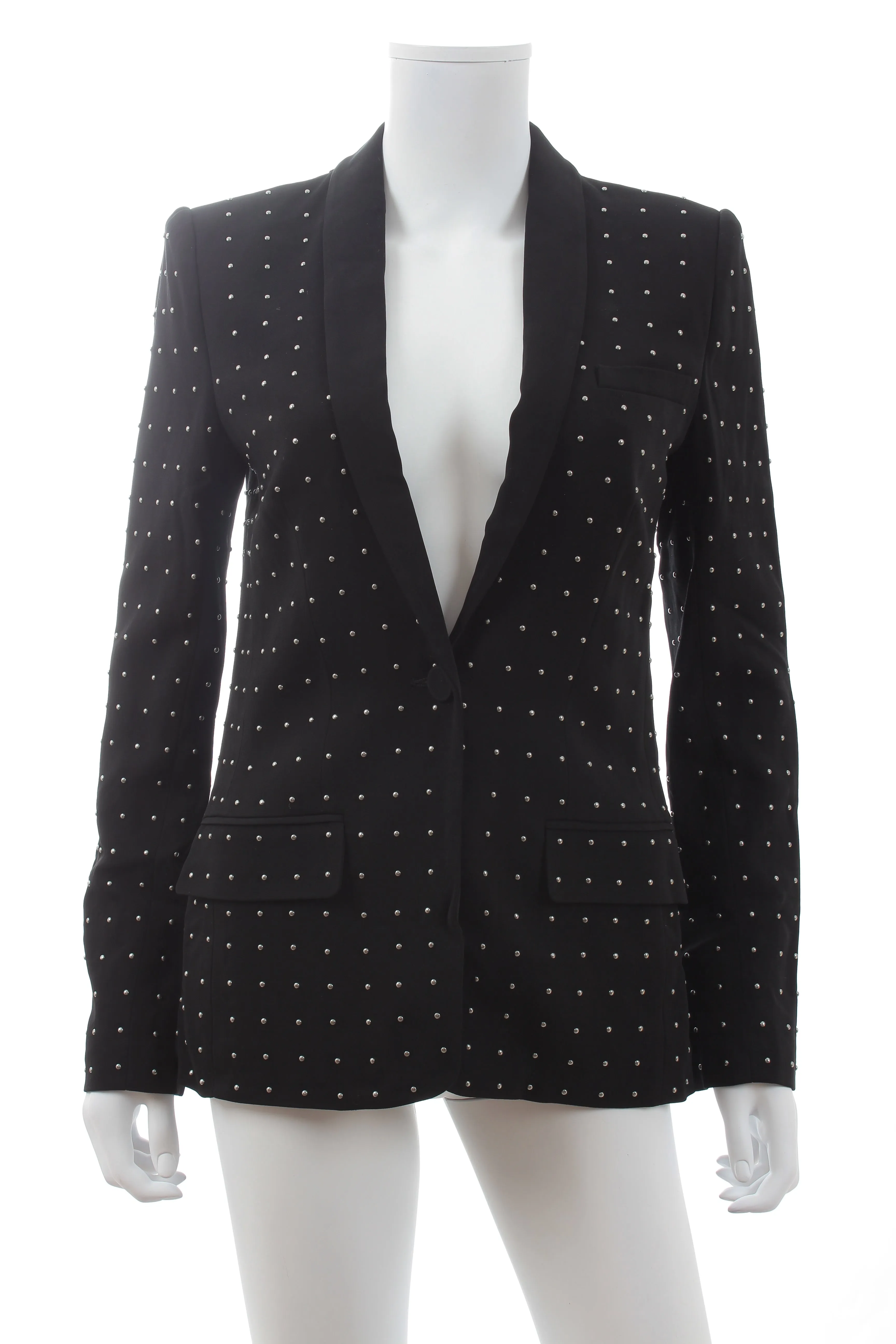 A.L.C. 'James' Stud-Embellished Crepe Blazer