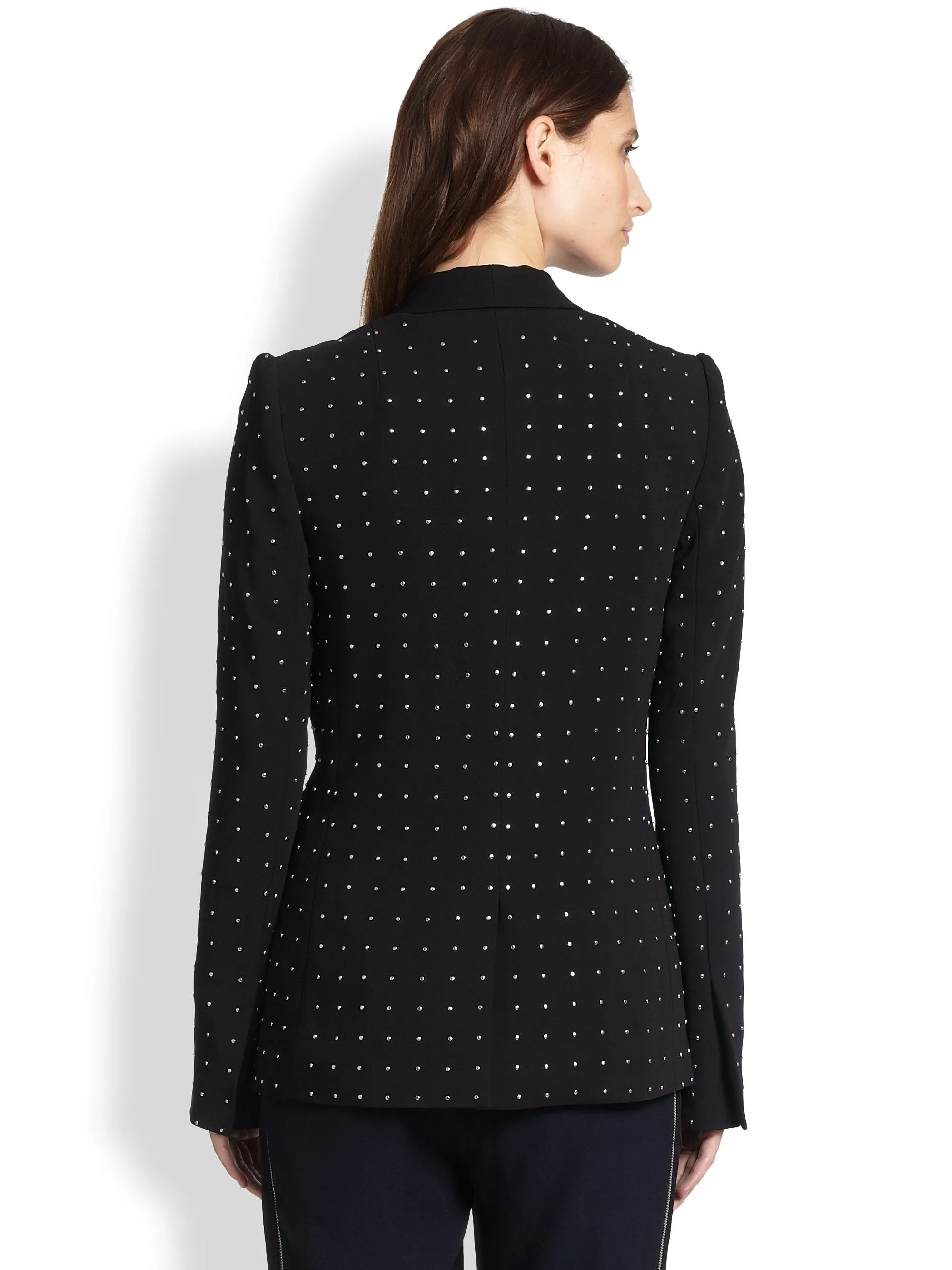 A.L.C. 'James' Stud-Embellished Crepe Blazer