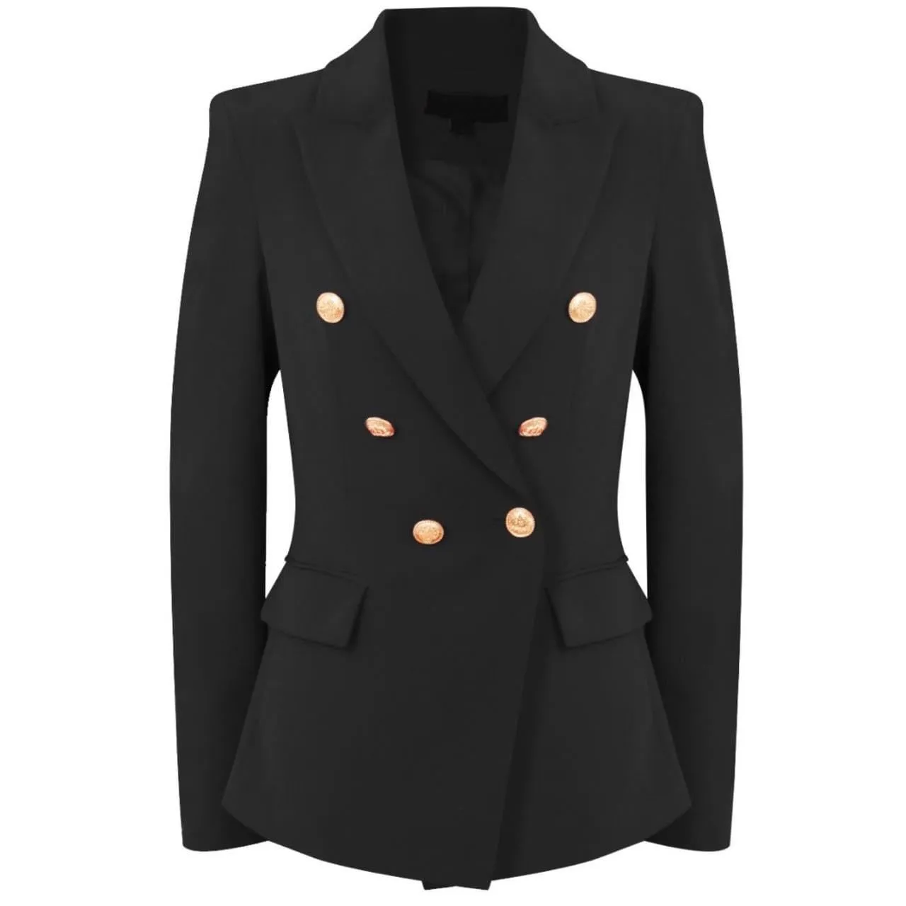 Alena Gold Button Inspired Blazer