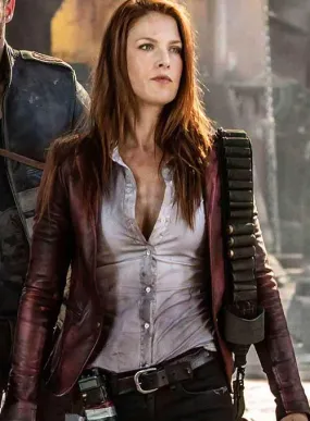 Ali Larter Resident Evil:the Final Chapter Leather Blazer