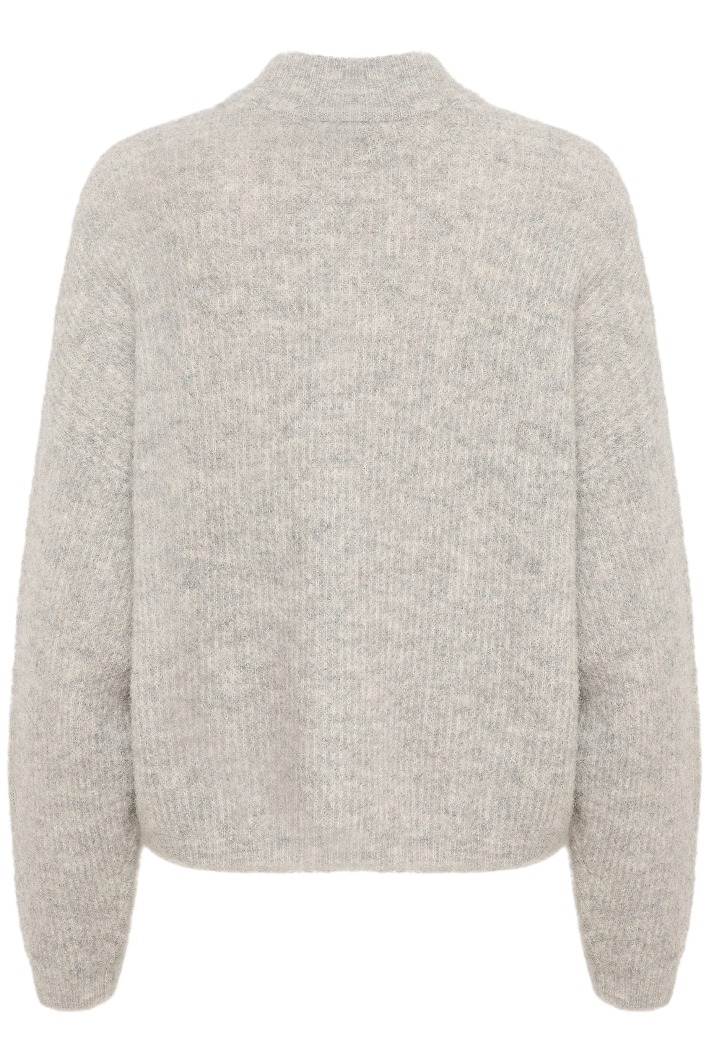 AlphaGZ Short Cardigan - Light Grey Melange