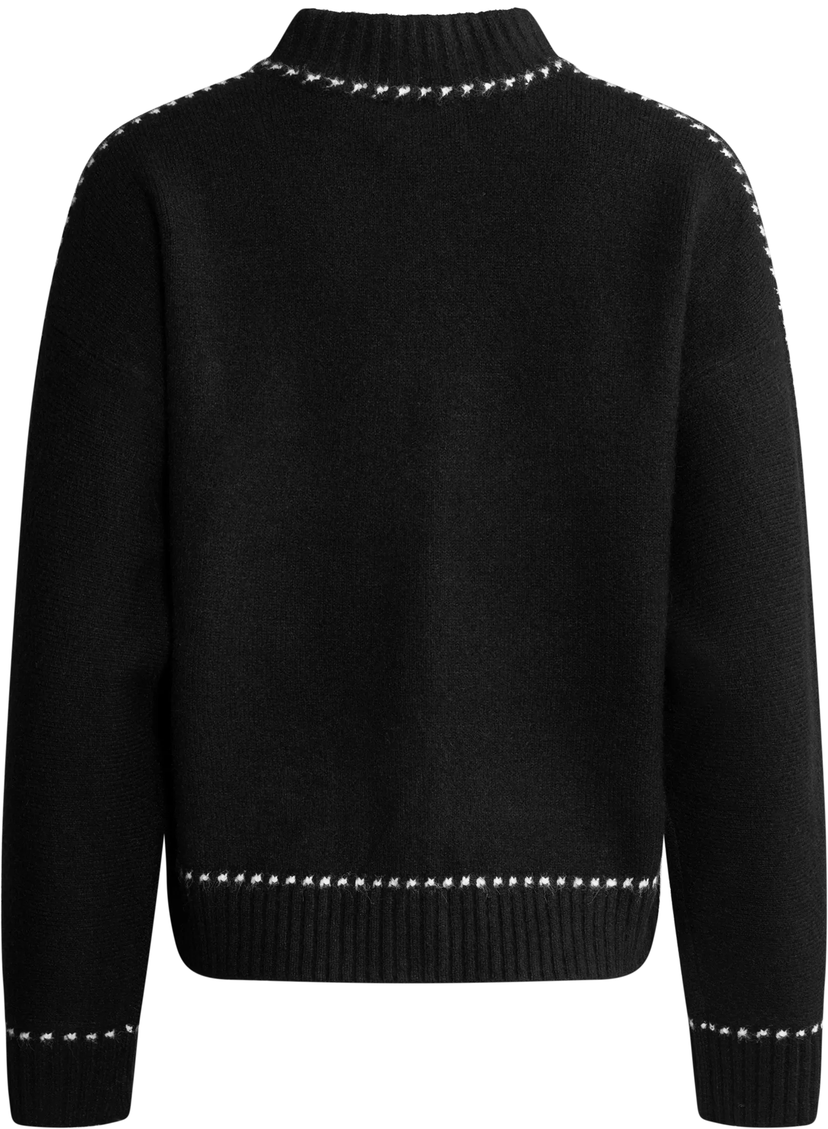 Amalie Stitch Cardigan - Black