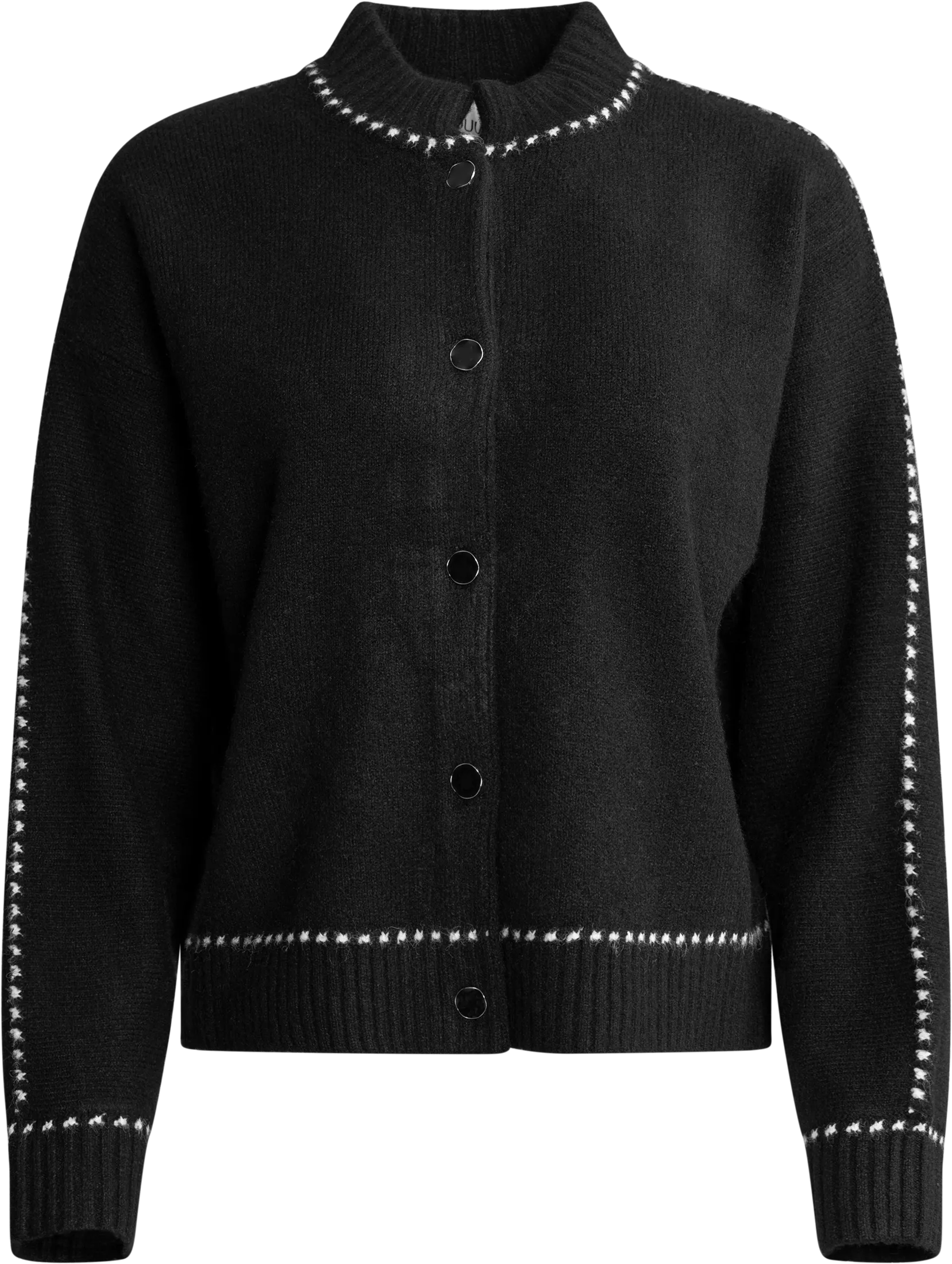 Amalie Stitch Cardigan - Black