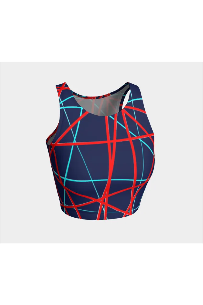 Anaglyphic Abstract Athletic Top