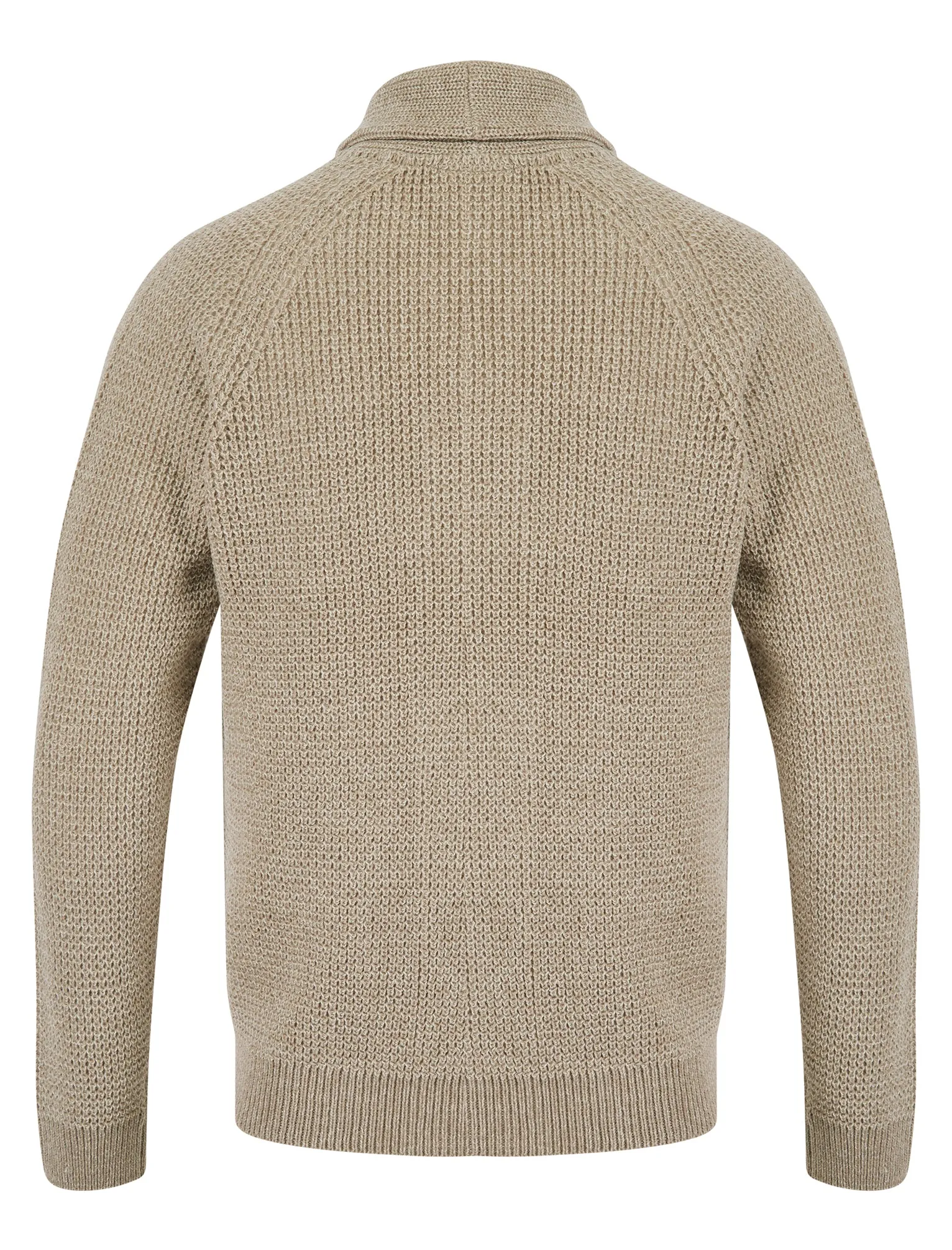 Anozie Soft Knit Wool Blend Shawl Neck Cardigan in Natural Twist - Tokyo Laundry