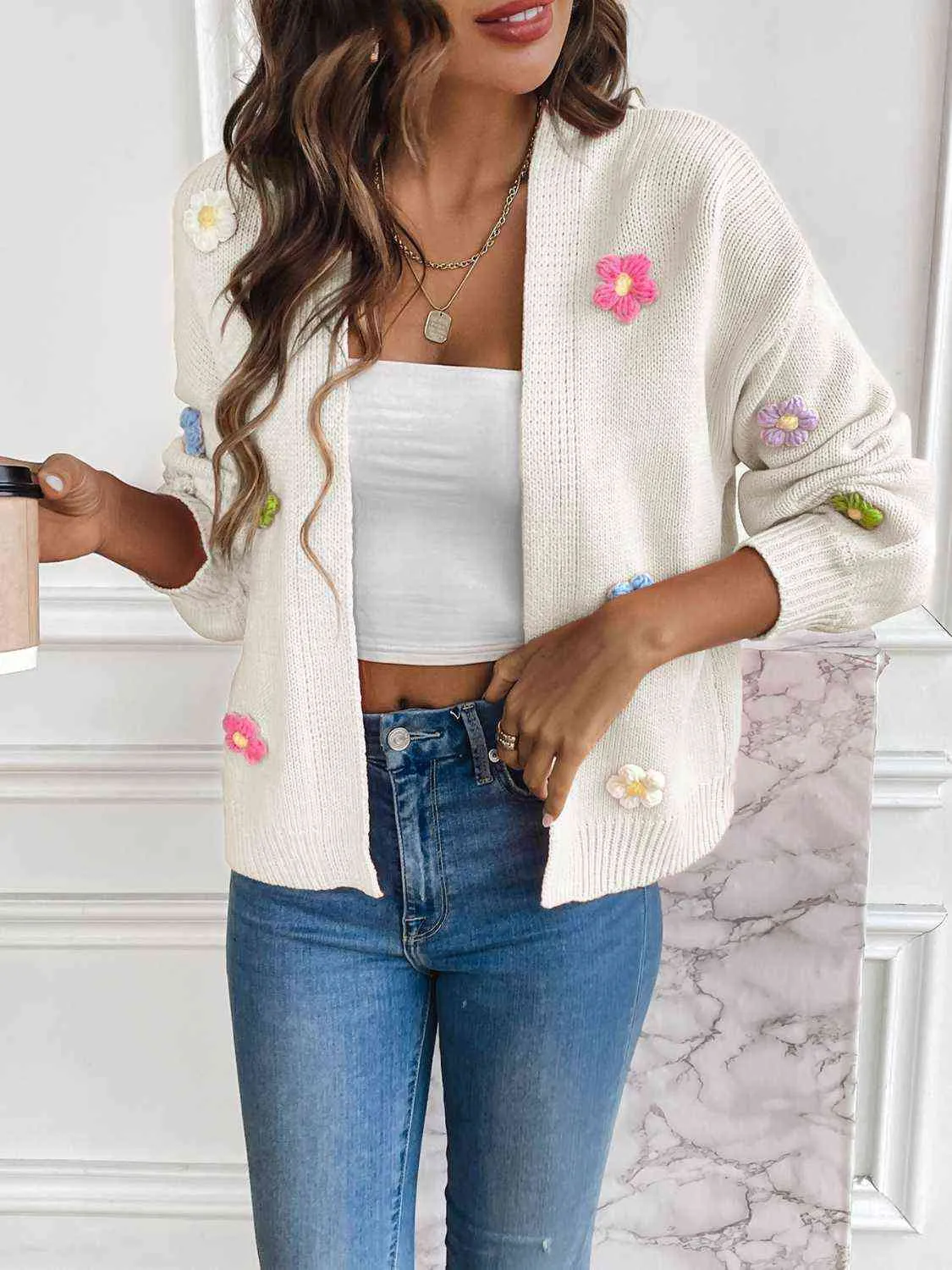 *APP EXCLUSIVE* Floral Long Sleeve Cardigan