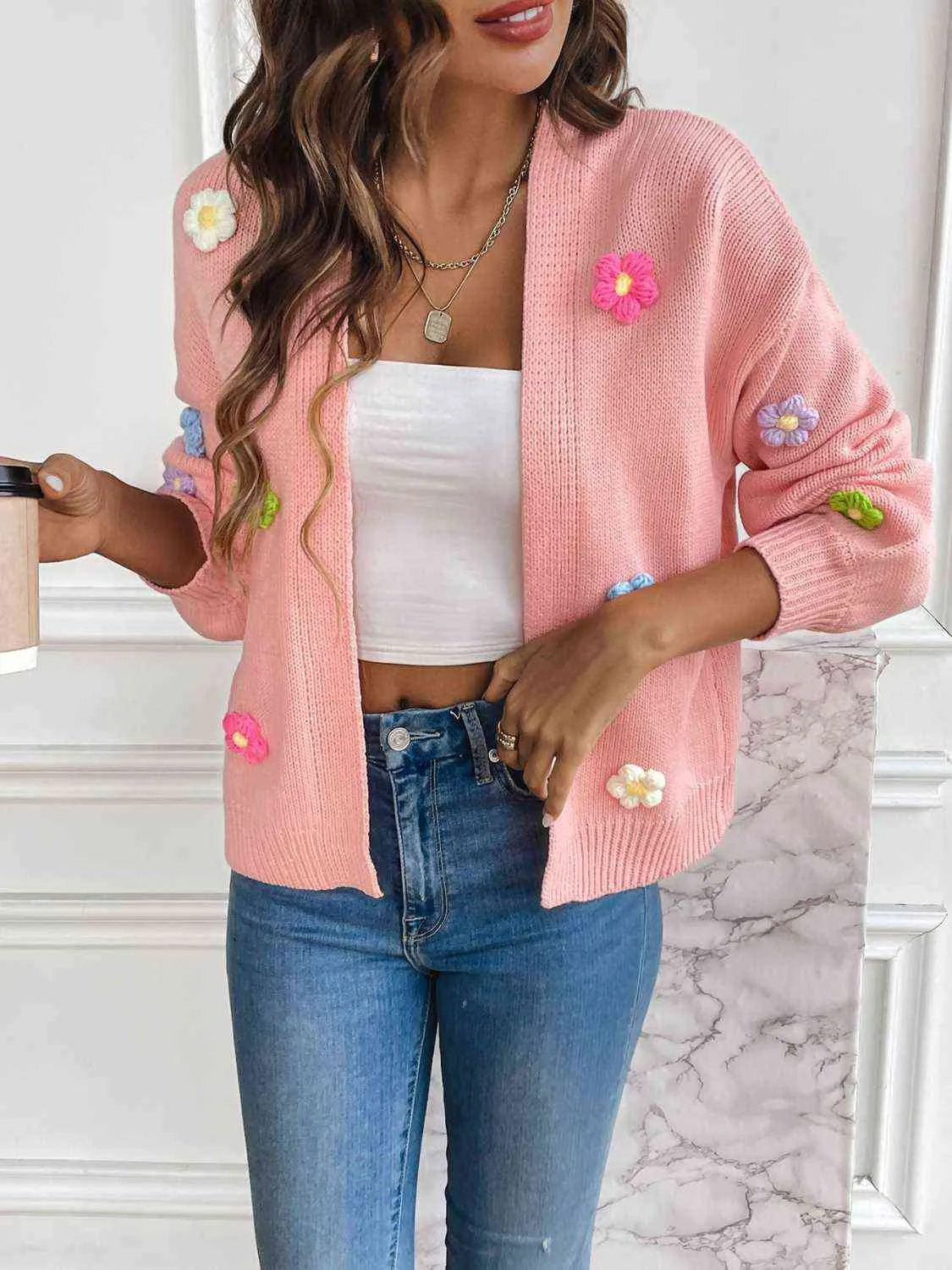 *APP EXCLUSIVE* Floral Long Sleeve Cardigan