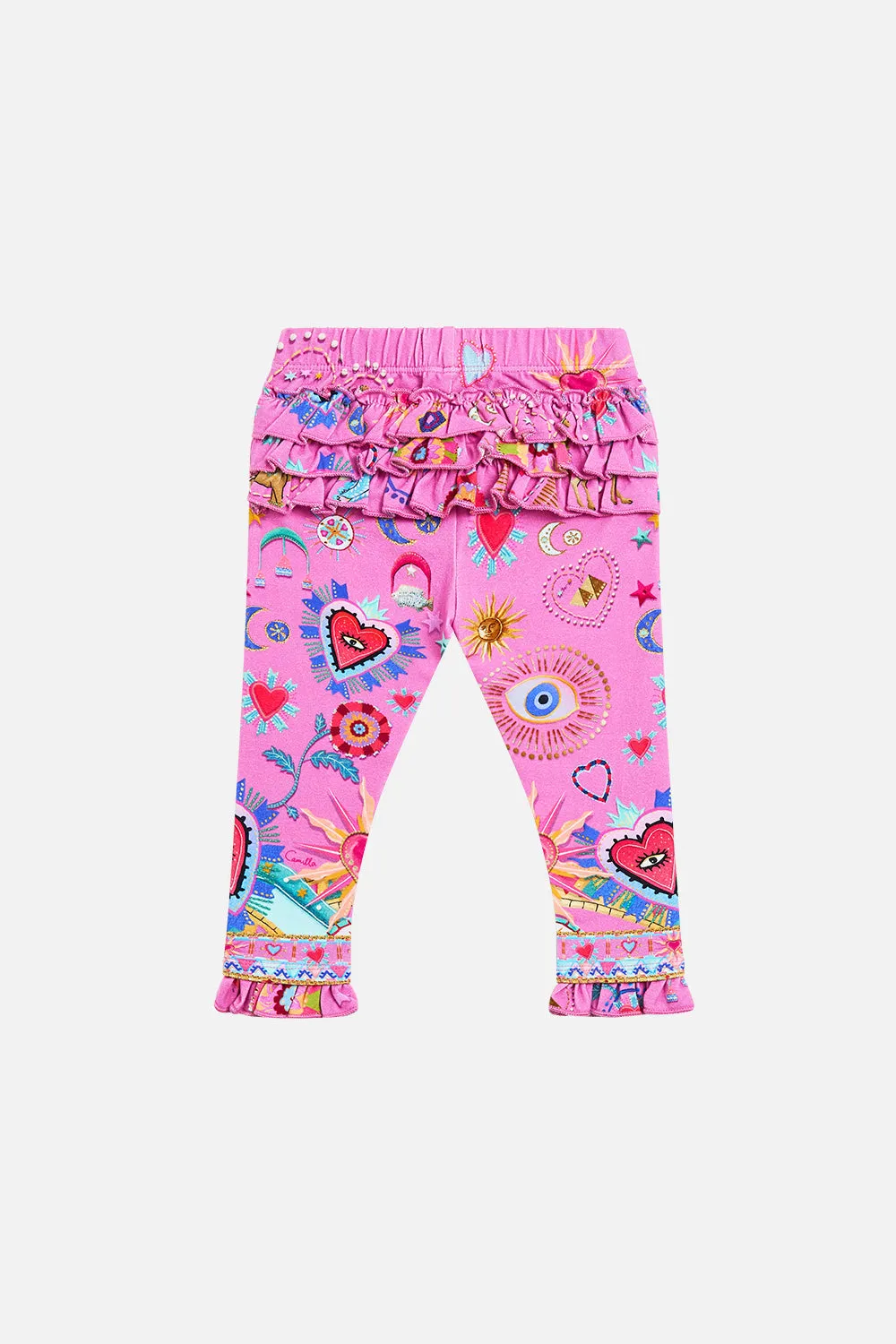 BABIES LEGGINGS WITH FRILLS RAINBOW ROADS