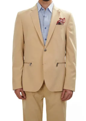 Beige Performance Tech 2-Pcs Suit