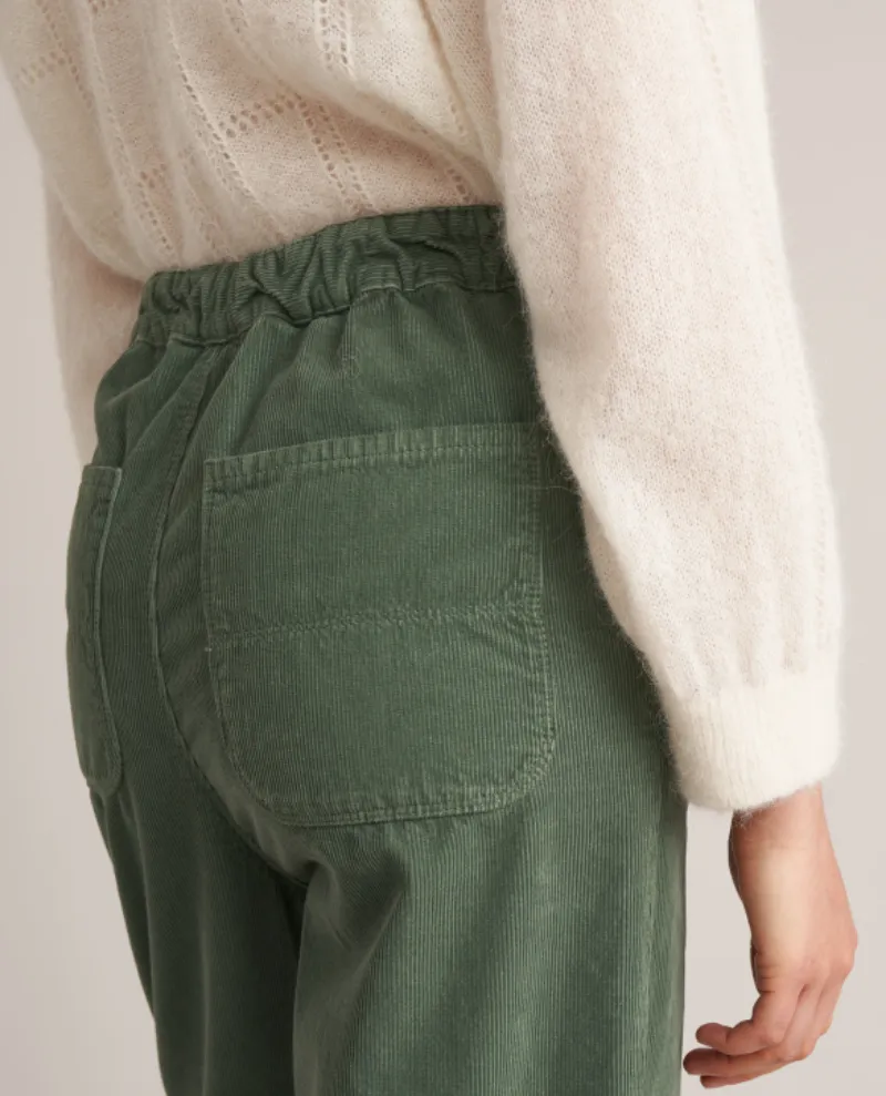 Bellerose Pasop Eucalyptus Green Cord Trousers