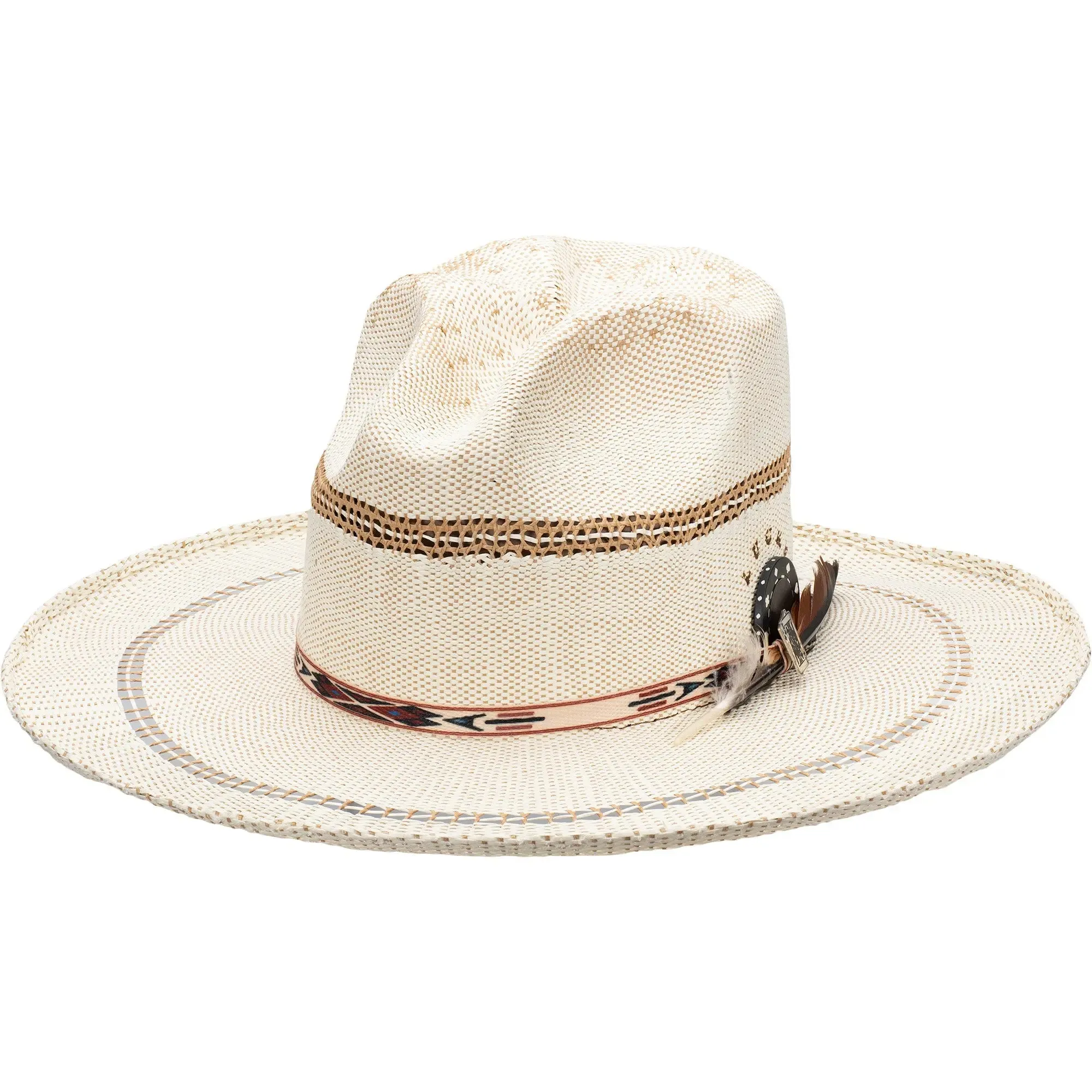 Biltmore Flush Clover Crown Shantung Straw Fedora