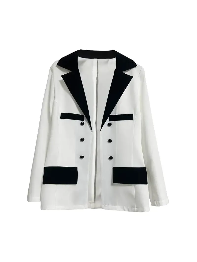 Black and White Blazer