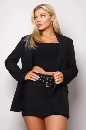 Black Billy Oversized Boyfriend Blazer