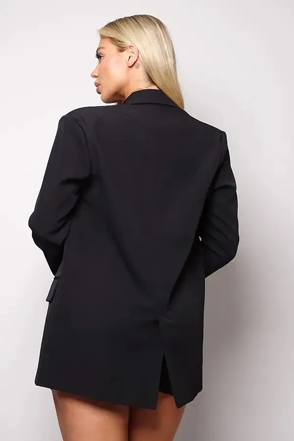 Black Billy Oversized Boyfriend Blazer