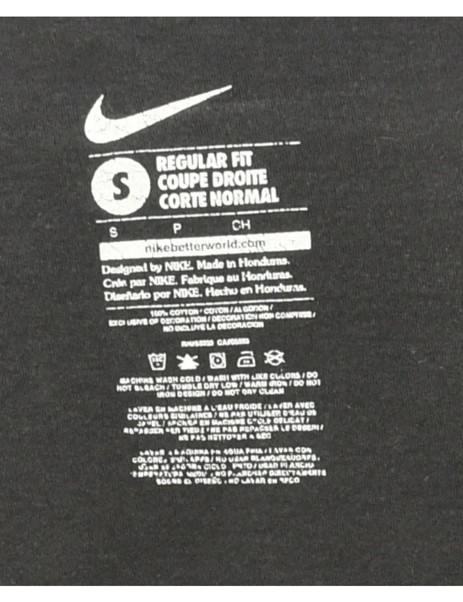 Black Nike Printed T-shirt - S