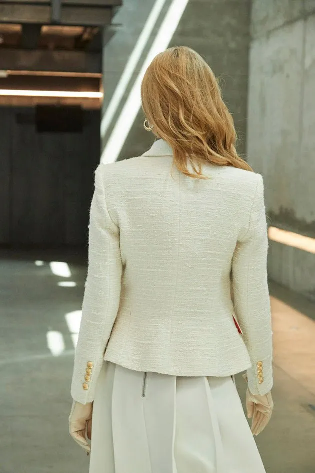 BLAZER LANA BLANCA DOS BOTONES ANAIS