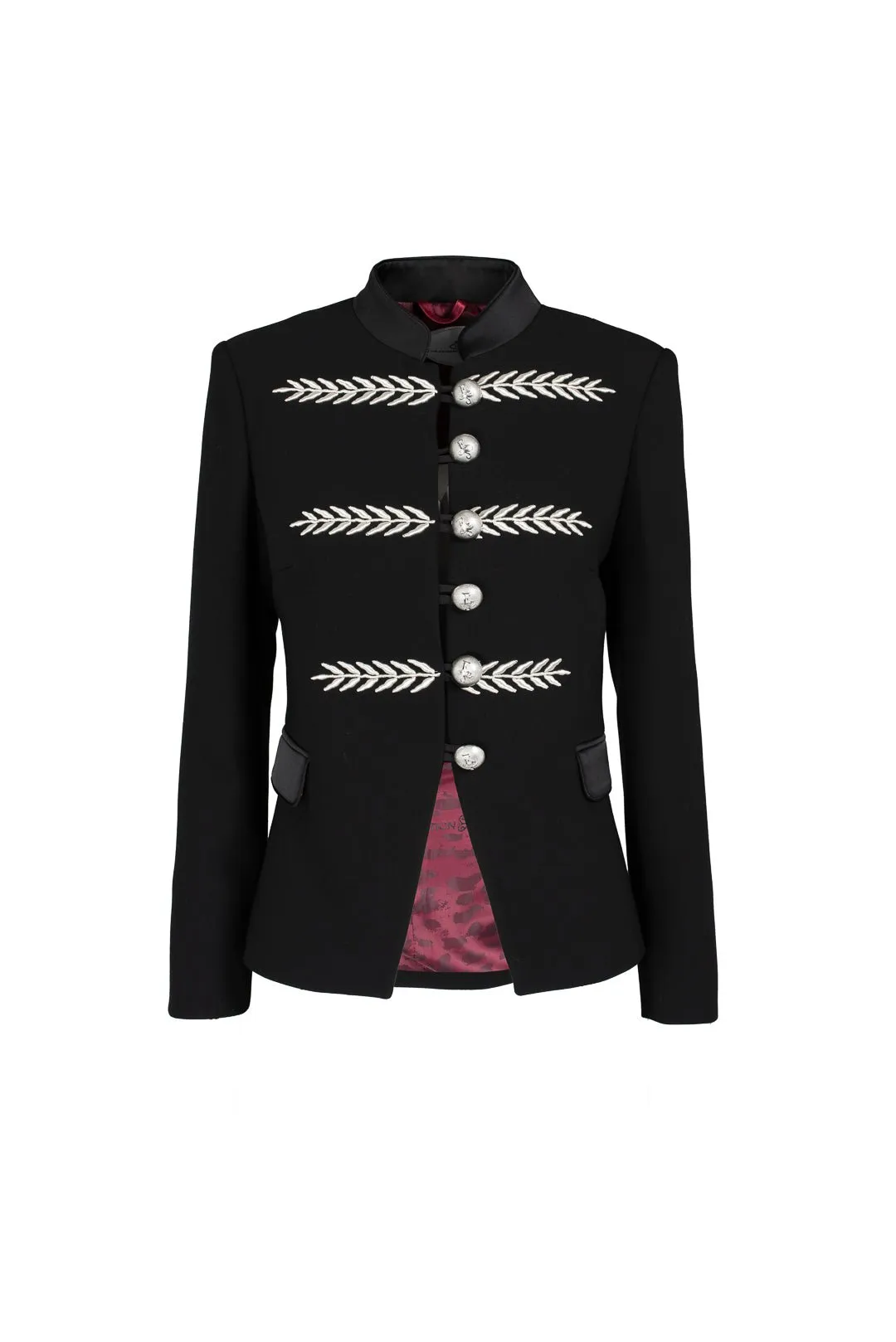 BLAZER NEGRO CON BORDADO RENATA SILVER