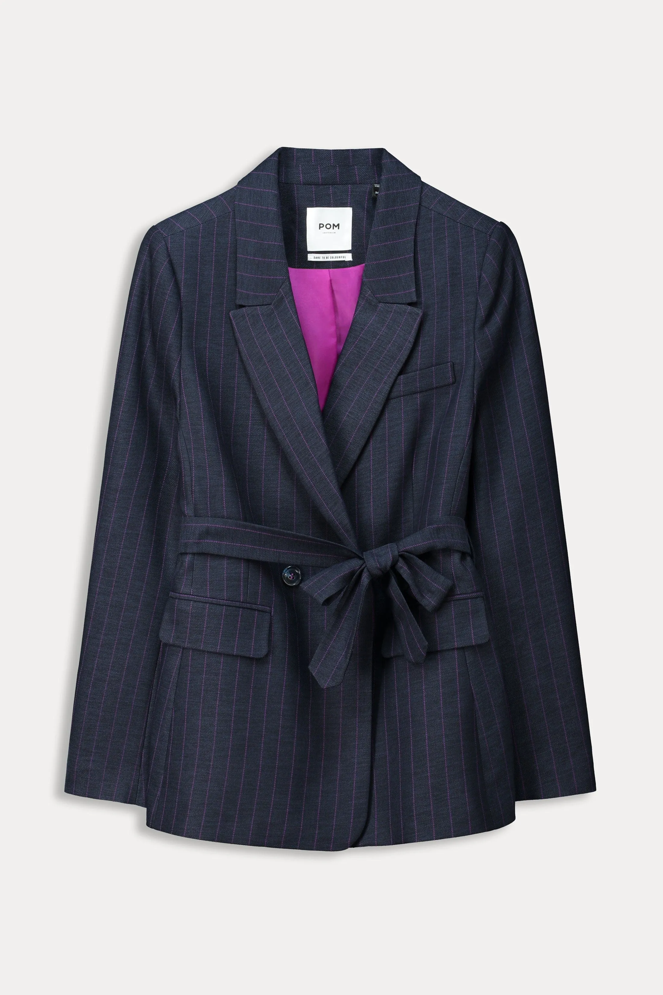 BLAZER - Striped Midnight Blue