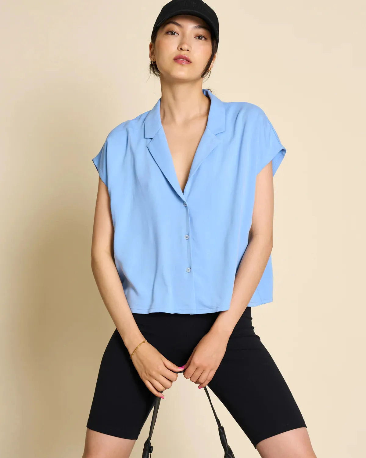 blouse - tierra - azure blue