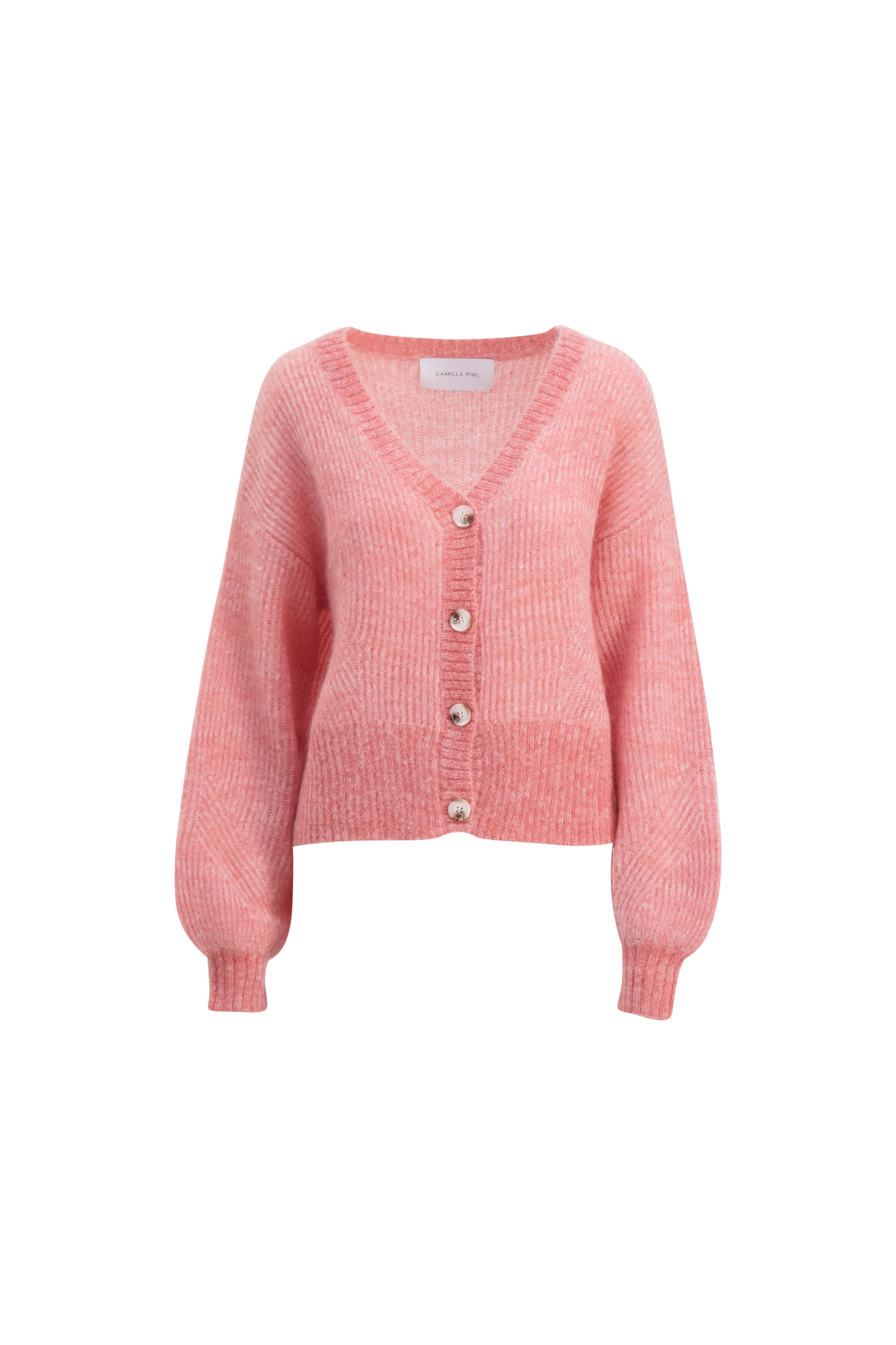 Bora Knit Cardigan - Blush Melange