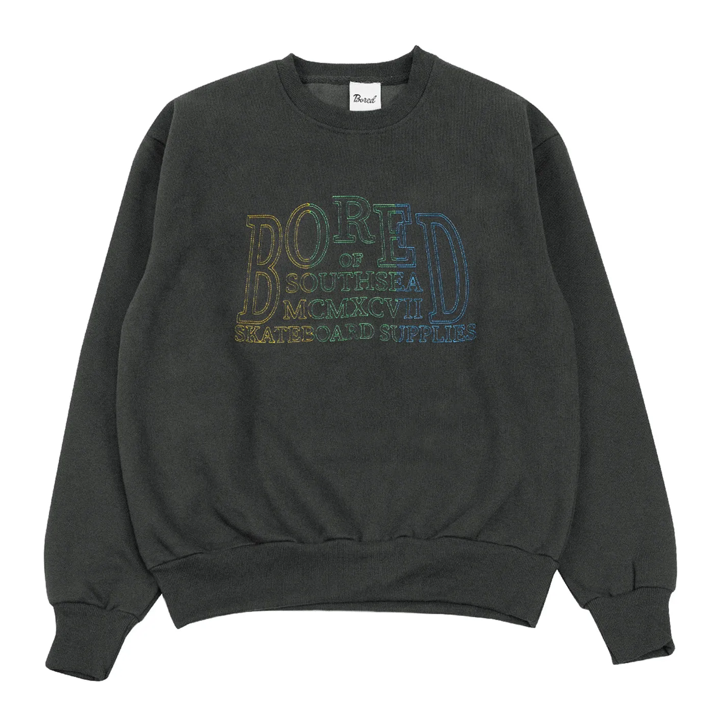 Bored of Southsea MCM Heavyweight Crew Sweatshirt - Charcoal