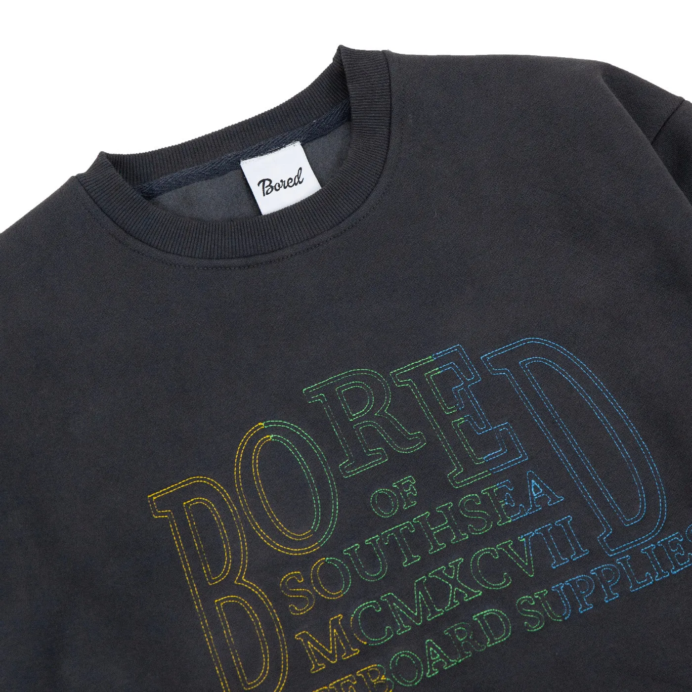 Bored of Southsea MCM Heavyweight Crew Sweatshirt - Charcoal