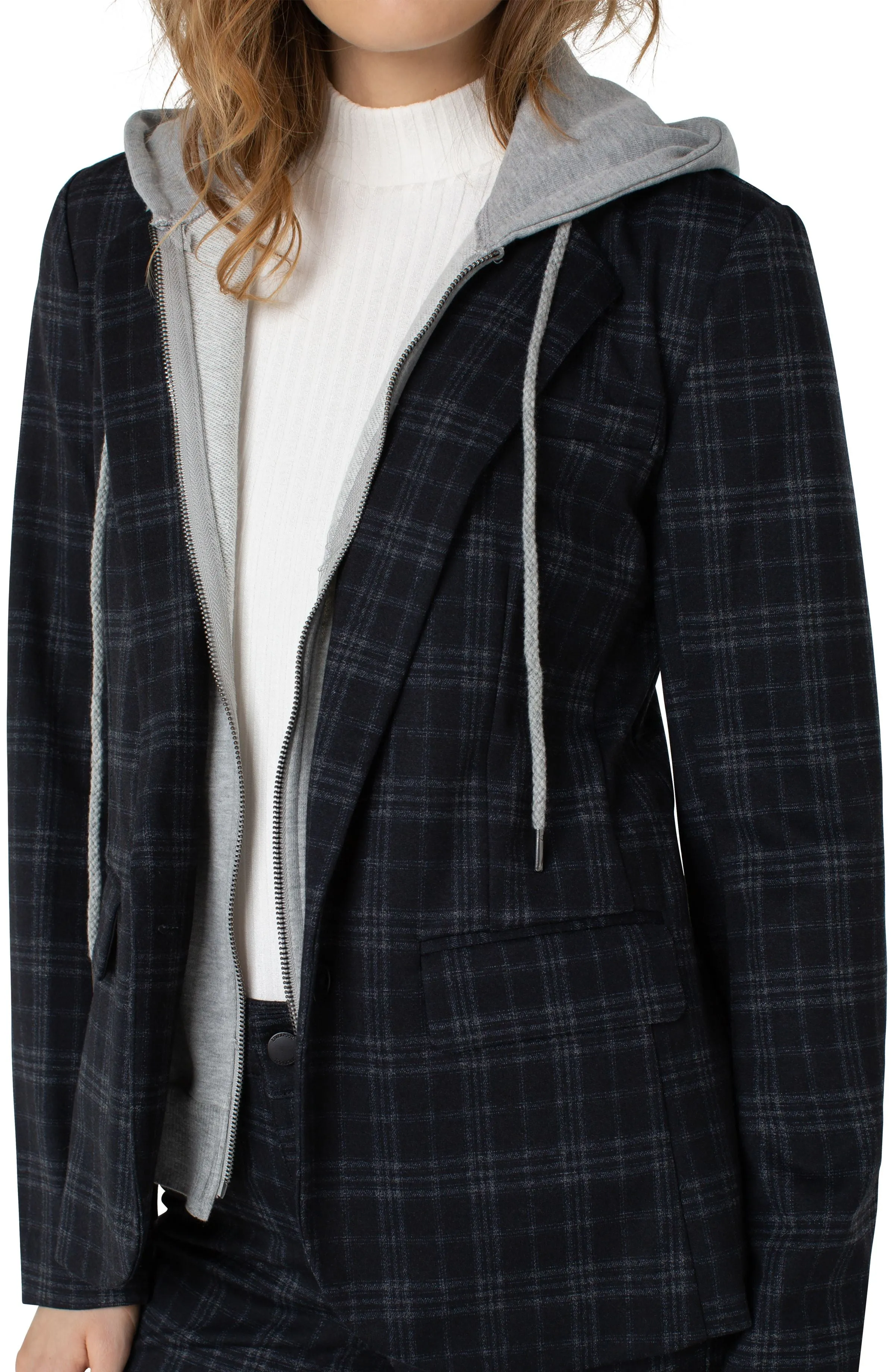 Boyfriend Blazer W/ Hood