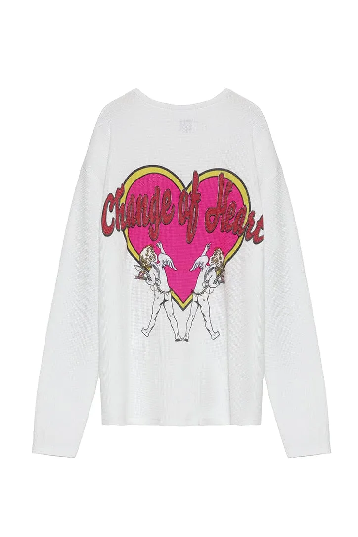 BOYS LIE | Change Of Heart V2 Thermal Boyfriend Longsleeve - White