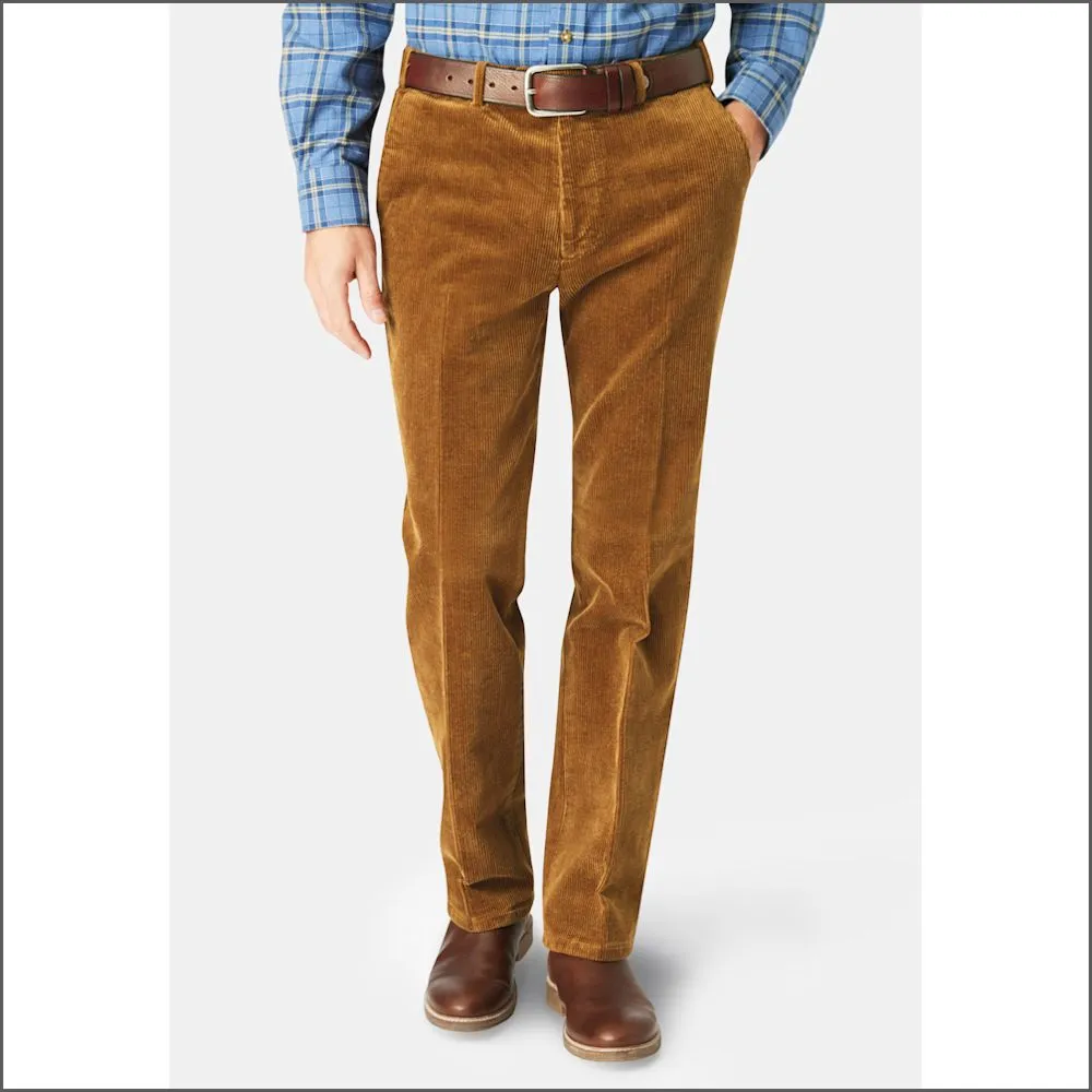 Brook Taverner Ellroy Ginger Cord Trousers--