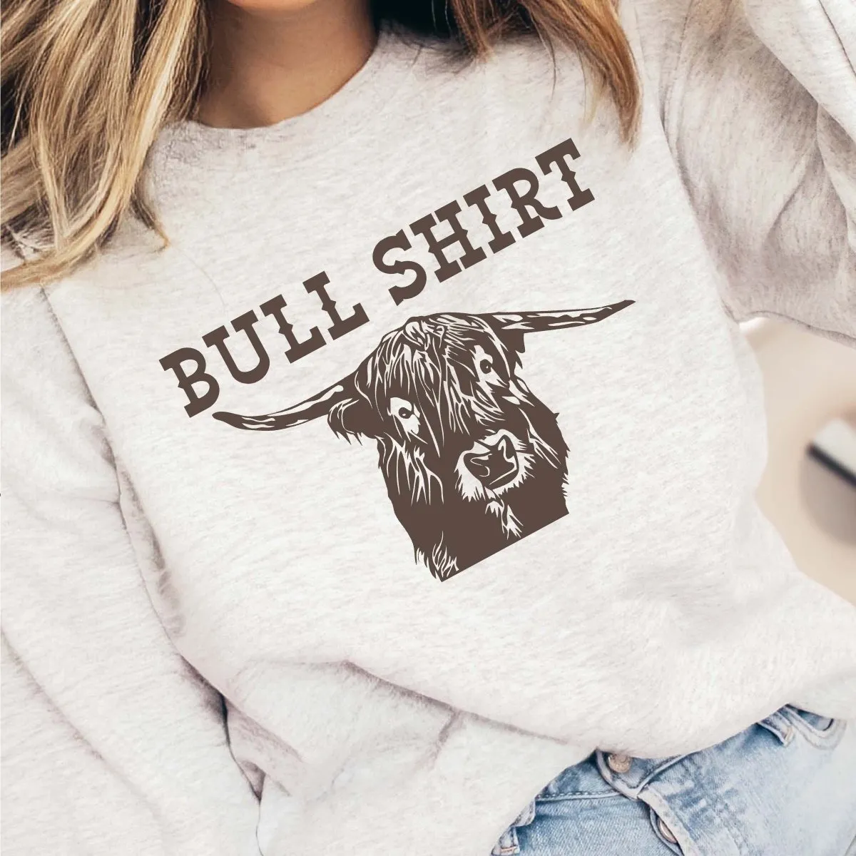 Bull Shirt Graphic Sweatshirt