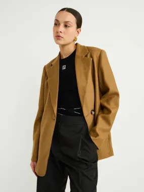 By Nicola Dionne Oversized Blazer in Camel