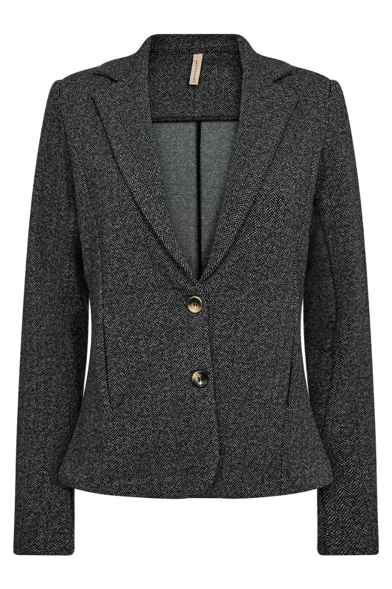 Canyon Blazer | Dark Grey Melange Combi | Blazer fra French Laundry