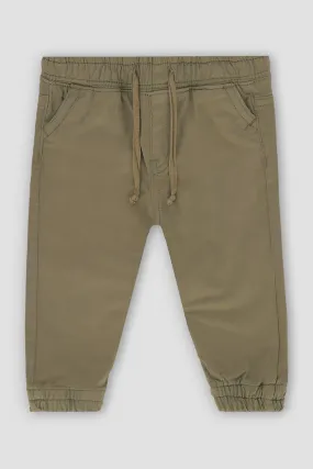 Chino Jogger Pant For Baby Boy - Khaki