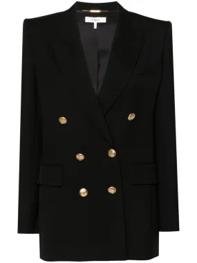 CHLOÉ Elegant Black Blazer with Six Golden Buttons for Women