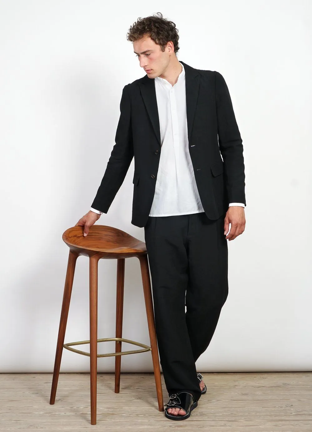 CHRISTOFFER | Two Button Blazer | Black