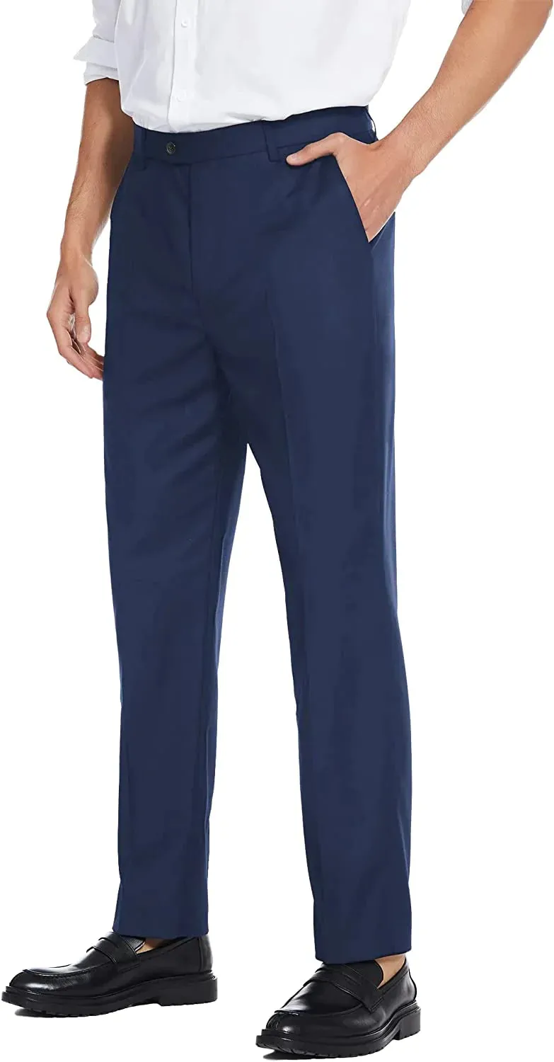 Classic Fit Flat Front Straight Pants (US Only)