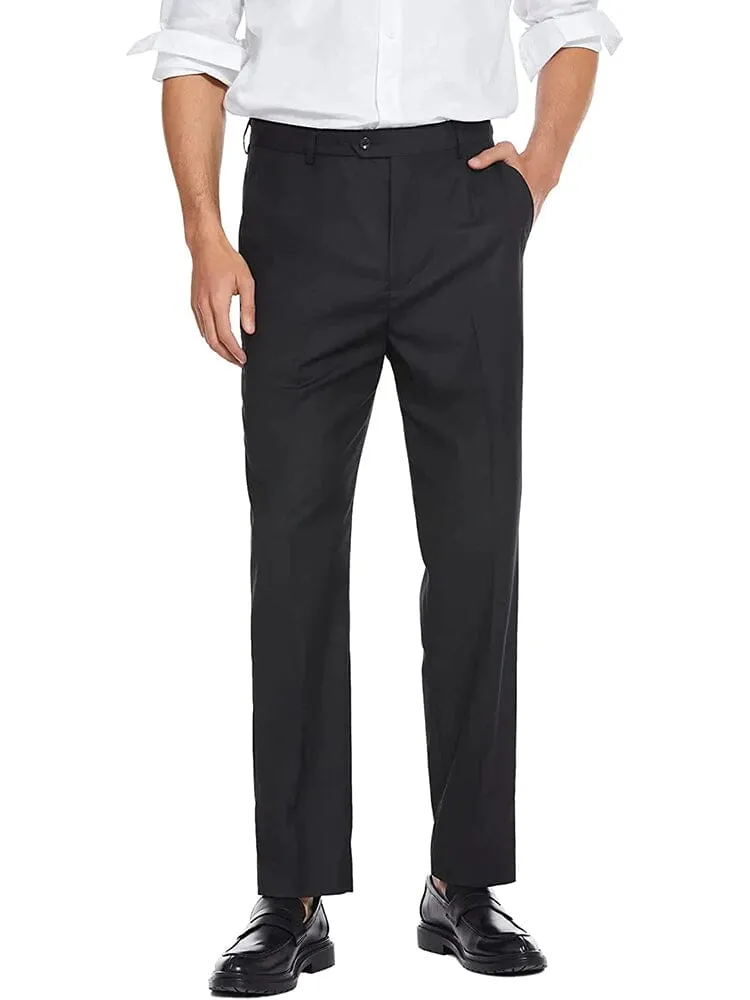 Classic Fit Flat Front Straight Pants (US Only)