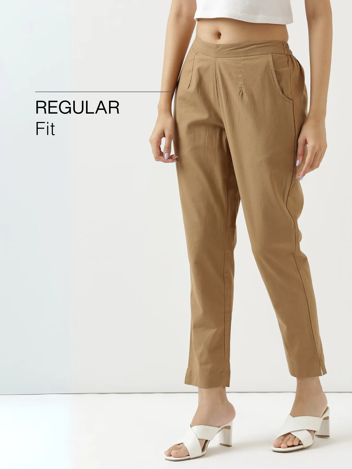 Coffee Brown 100% Cotton - Everyday Pants