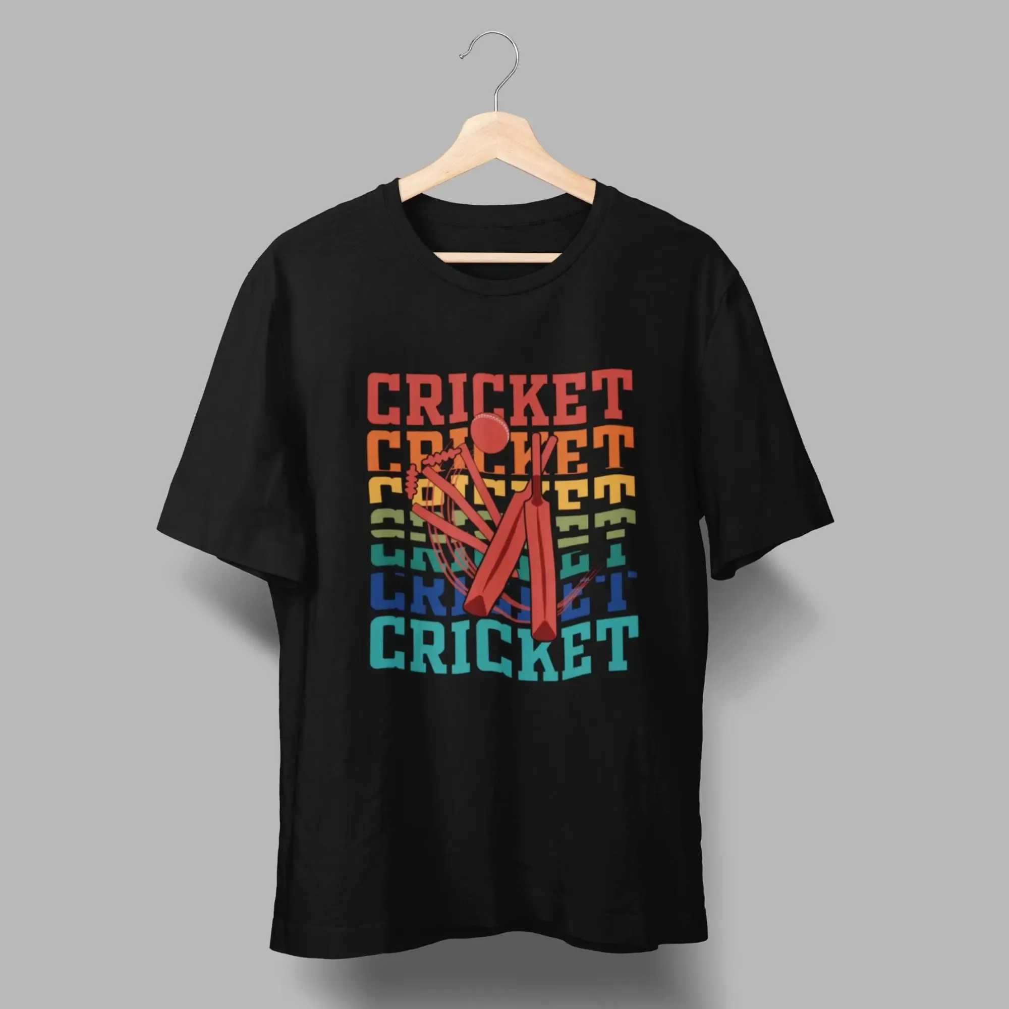 Cricket Round Neck Over Size T-Shirt