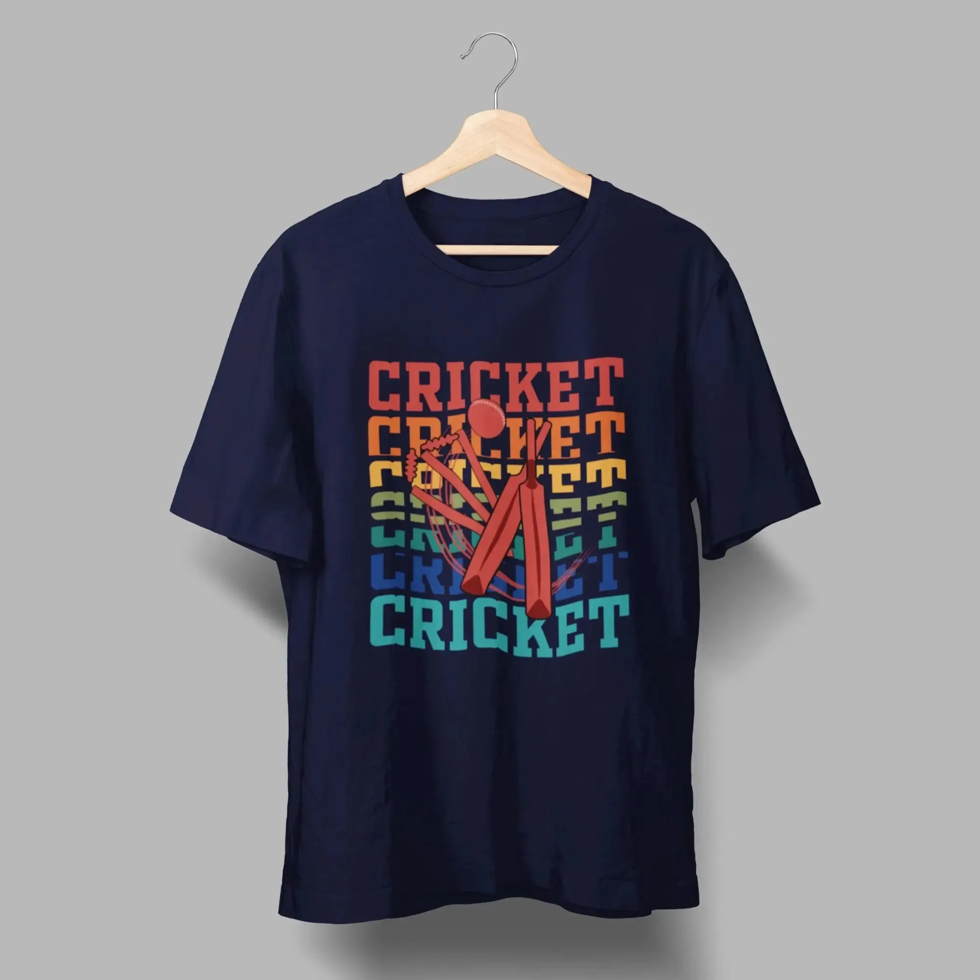 Cricket Round Neck Over Size T-Shirt